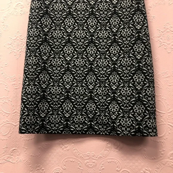 IVY BEAU sleeveless dress flower print leather shoulders (faux) black an… - Picture 8 of 11